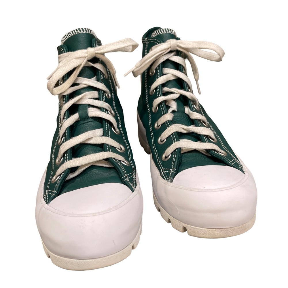 Converse Chuck Taylor All Star Lugged 2.0 Leather High Tops – Green – Size 8 - Picture 3 of 16